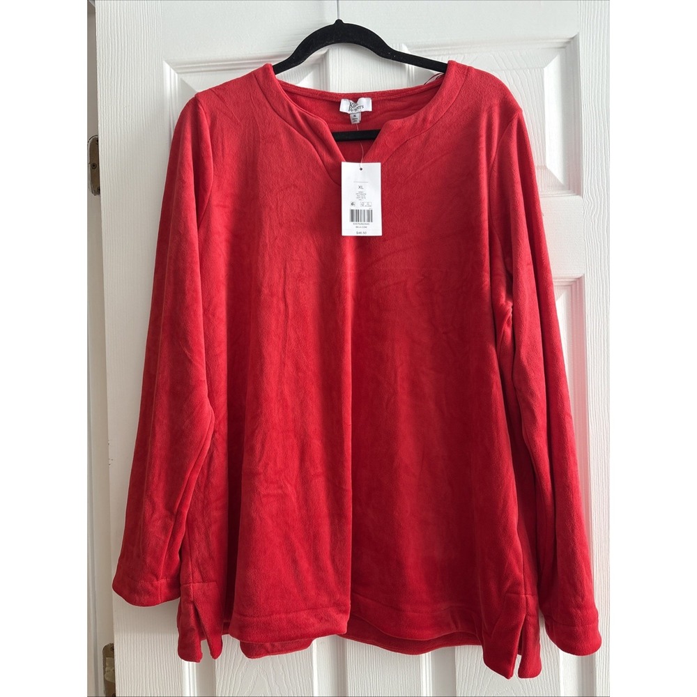 Kim Rogers Missy Red Top, Soft, Size Xl, Nwt
